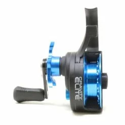Outlet 🤩 Inline Ice Fishing Reels Clam Gravity Elite RH Retrieve Graphite/CNC Hybrid Inline Ice Fishing Reel ✔️