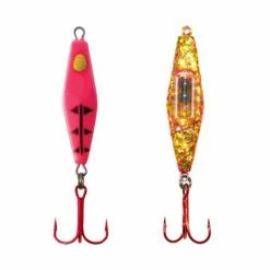 New 🧨 Ice Fishing Spoon Lures Clam Rattlin' Blade Spoon 👍