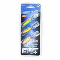 Brand new 🥰 Ice Fishing Spoon Lures Clam Scheels Exclusive Leech Flutter Spoon Kit 👏
